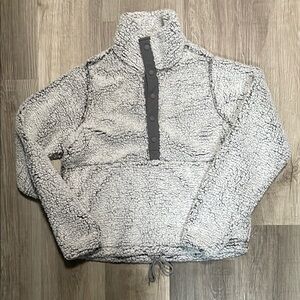 COPY - Prana Cozy Gray Sherpa Pullover